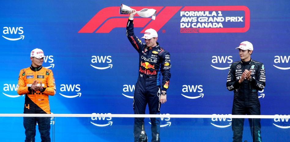 Verstappen vuelve al podio en Canadá; ‘Checo’ Pérez abandona