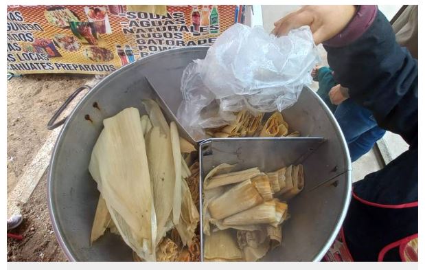 Juarenses y turistas acuden a la Feria del Tamal en el Parque Central